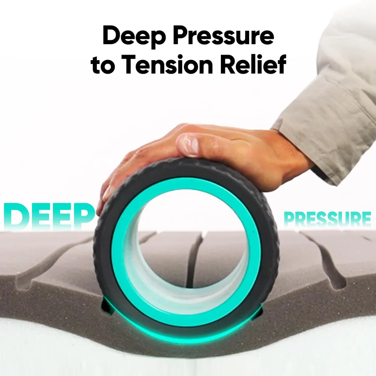 FitBeast Back Roller - Deep Tissue Massage Wheel, Yoga Wheel & Back Stretcher for Pain Relief – Image 6
