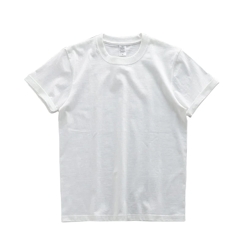 T-Shirt Militaire Blanc Coton Épais